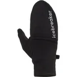 Icebreaker Merino 200 Oasis Convertible Mittens Unisex Black černá S