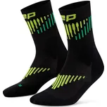 CEP Vysoké kompresní ponožky MERINO 3.0 Pánské Velikost: V, Barvy: black/lime