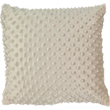 Povlak na polštářek Povlak na polštář 40x40 na zip Minky béžový