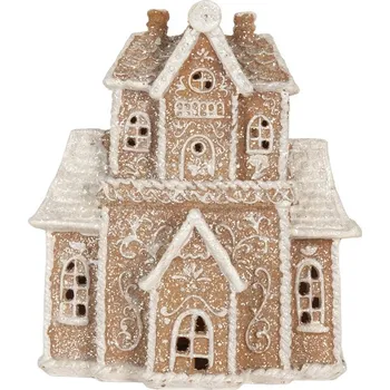 Vánoční dekorace Perníková LED chaloupka Gingerbread Cotti - 18*9*20 cm