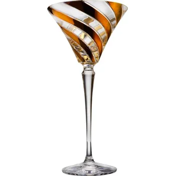 Sklenice Sklenice se zlacenými pruhy 200 ml, Glamour Crystal, 2 ks