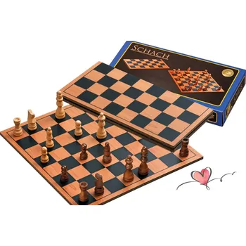 Šachy Malé dřevěné skládací šachy