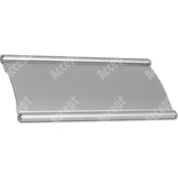 Informační tabulka Stříbrná dveřní tabulka Plato 090 o velikosti&nbsp;210 x 90 mm