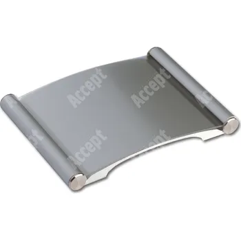 Informační tabulka Stříbrná dveřní tabulka Plato 090 o velikosti&nbsp;75 x 90 mm