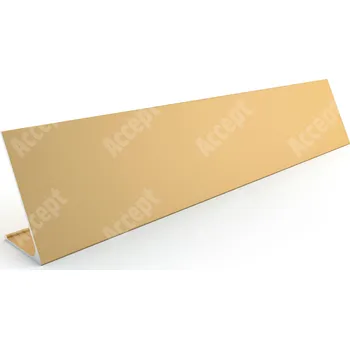 Jmenovka na stůl Stolní jmenovka D-62 (nezásuvný systém, zlatá) - šířka jmenovky 297 mm