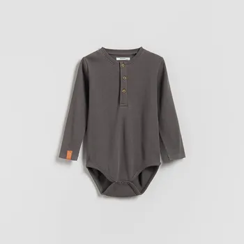 Kojenecký body Reserved - Body s vysokým podílem bavlny - tmavě šedá - 976FG-90X - 976FG-90X-80