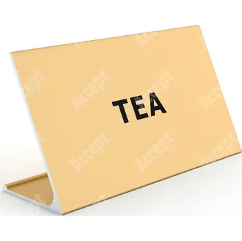 Jmenovka na stůl Informační stojánek D-62 "TEA" - zlatá