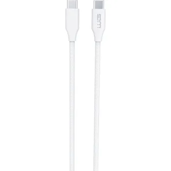 Kabel do PC WG - Datový kabel Type-C na Type-C, 1,5 metrů, 5A, 120W, bílá 11115