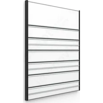 Informační tabulka Stříbrná&nbsp;dveřní tabulka&nbsp;ACS&nbsp;o velikosti&nbsp;187 x 250 mm&nbsp;s&nbsp;zásuvným systémem