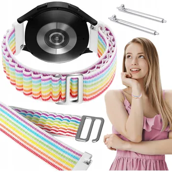 Řemínek na hodinky Řemínek pro Realme Band 2 chytré hodinky, vícebarevný řemínek 18 mm s teleskopickými kolíčky