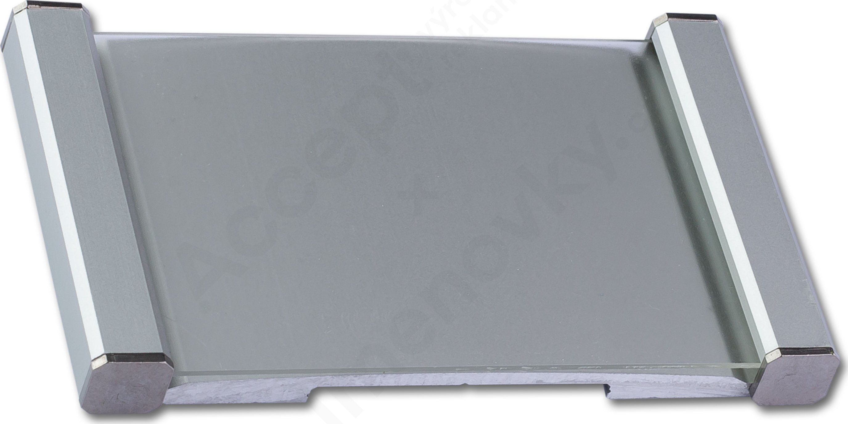 Stříbrná dveřní tabulka Klassik Inox 087 o velikosti 50 x 87 mm