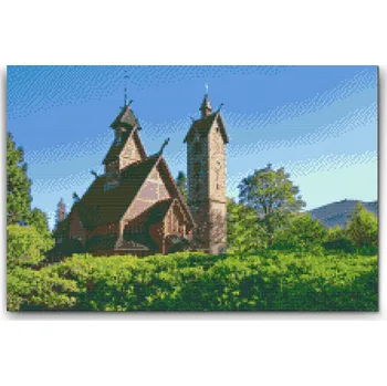 Diamantové malování Diamantové malování - Slezsko – Polsko Velikost: 40x60cm, Rámování: Pouze srolované plátno, Diamanty: Kulaté