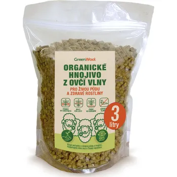 Hnojivo GreenWool Hnojivo z ovčí vlny – peletky 3 litry Oblíbené balení