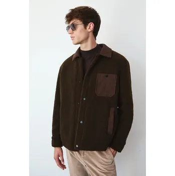 Košilová bunda Medicine hnědá barva, přechodná RW25-KUM603 89X, vel. XL