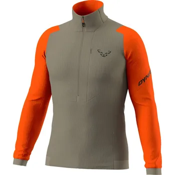 Horolezectví Mikina Dynafit Blacklight Thermal 1/2 Zip alabama 25/26 Barva: khaki / oranžová, Velikost: XXL