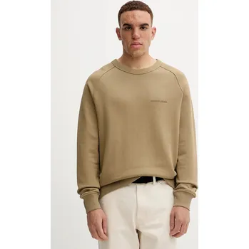 Pánská mikina Bavlněná mikina Marc O'Polo pánská, zelená barva, hladká, 5000007165 19X, vel. L