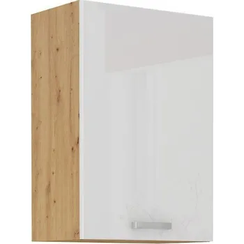 Kuchyňská skříňka 50 G-72 1F Horní skříňka ARTISAN bílý lesk/dub artisan