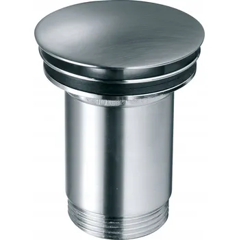 Sifon Zátka s přepadem klik-klak kulatý Ferro stříbrná