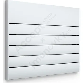 Informační tabulka Stříbrná dveřní tabulka SlimSlatz o velikosti 187 x 145 mm s nezásuvným systémem