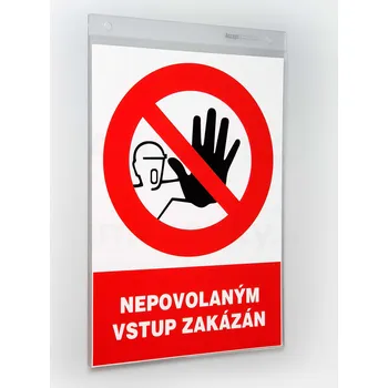 Informační tabulka Plexi kapsa A4 na výšku - rozměr 215 x 325 mm