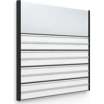 Informační tabulka Stříbrná&nbsp;dveřní tabulka&nbsp;ACS&nbsp;o velikosti&nbsp;187 x 187 mm&nbsp;s&nbsp;kombinovaným systémem