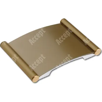 Informační tabulka Zlatá dveřní tabulka Plato 090 o velikosti 75 x 90 mm