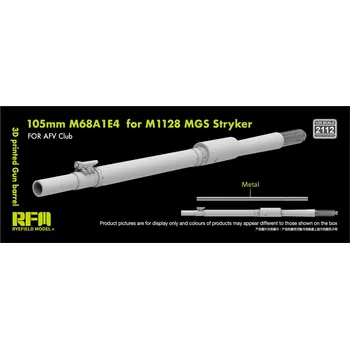 Plastikový model Ryefield model 1/35 3D printed Gun barrel 105mm M68A1E4 for M1128 MGS Stryker for AFV-Club