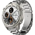 Aligator AW12SR - Chytré hodinky Watch GPS 500 mAh IP69K stříbrná