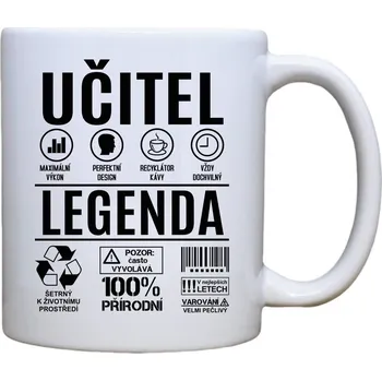 DOBRÝ TRIKO Keramický MAXI hrnek 550 ml Učitel legenda