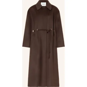 Dámský kabát Ba&Sh Dámský Vlněný Kabát Kate, tmavě hnědá, 34