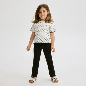 Dívčí kalhoty Reserved - Sada 2 bavlněných legín z žebrovaného úpletu - vícebarevná - 765EX-MLC - 765EX-MLC-104