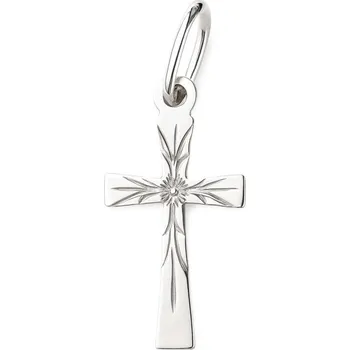 Přívěsek Zlatý 585/1000 přívěsek z bílého zlata křížek 0097