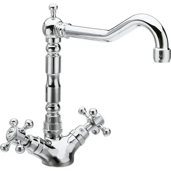 Vodovodní baterie ANTEA stojánková dřezová baterie s retro hubicí, chrom