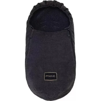 Příslušenství pro přepravu dětí PINKIE Fusak Fur Teddy Black slabší - podélné otvory