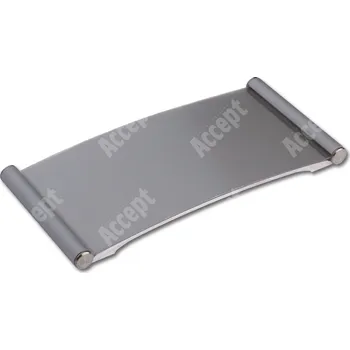 Informační tabulka Stříbrná dveřní tabulka Plato 150 o velikosti 75 x 150 mm