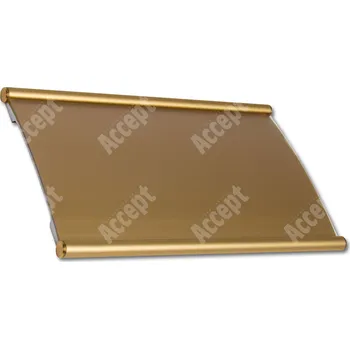 Informační tabulka Zlatá dveřní tabulka Plato 120&nbsp;o velikosti&nbsp;210 x 120 mm