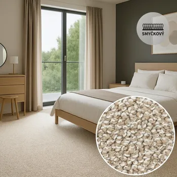 Koberec Metrážový koberec Breno SYMBIO 36 Označení šíře role: 4 m