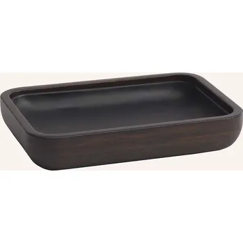 Mýdlenka Aquanova Miska Na Mýdlo Ebony, tmavě hnědá / černá