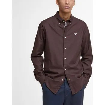 Barbour Oxford Tailored Long-Sleeved Shirt — Oak Brown