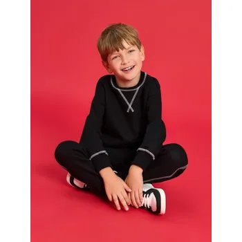 Chlapecká mikina Sinsay - Mikina s kulatým výstřihem - černá - 944FS-99X - 944FS-99X-98