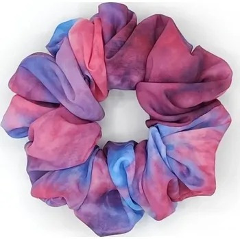 Scrunchie gumička Malinová XXL
