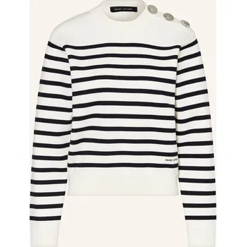 Dámská mikina Marc Jacobs Dámská Mikina Breton Stripe, bílá / tmavě modrá, 40