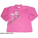 Kojenecký kabátek Malewo Žirafky Růžový, vel. 56