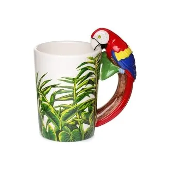 Keramický hrnek s rukojetí ve tvaru papouška (Puckator)