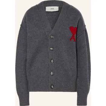 Dámský svetr Ami Paris Dámský Pletený Kardigan, tmavě šedá, 36