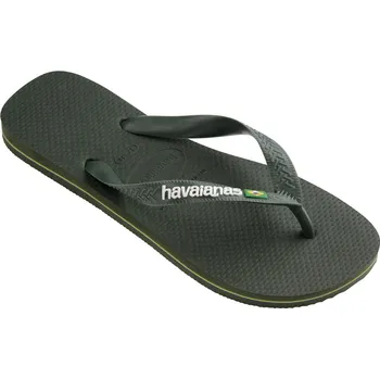 Pánské žabky Žabky pánské HAVAIANAS BRASIL LOGO GREEN OLIVE - 47/48