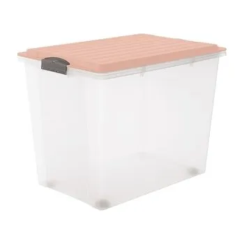 Úložný box Rotho úložný box COMPACT 70L - růžová