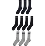 Donnay 10 ks ponožky pánské černé a šedé Velikost: EU 46+ (UK 12+)