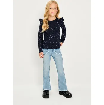 Dívčí oblečení Sinsay - Tričko s&nbsp;dlouhými rukávy - námořnická modrá - XE152-59X - XE152-59X-104