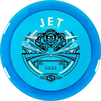 Disc golf Streamline Discs JET Proton Barva: Modrá - transparentní, Váha: 175 g